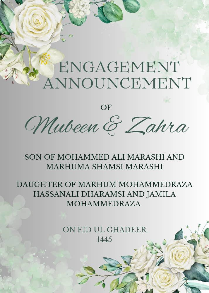 Engagement – Mubeen & Zahra